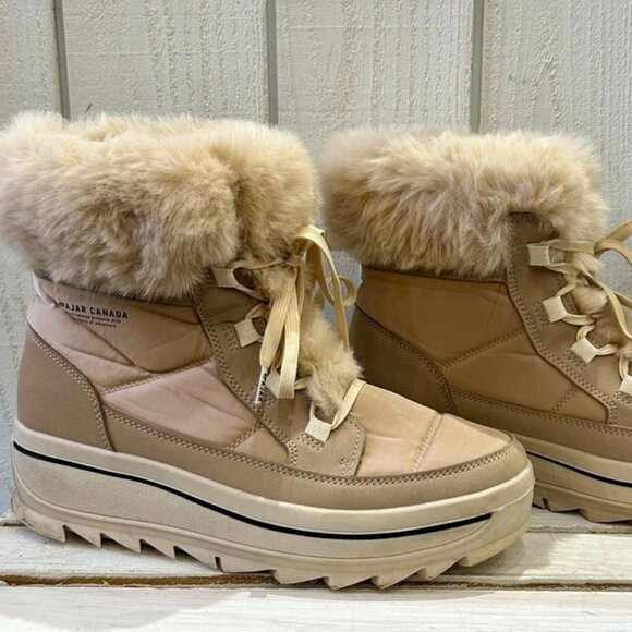 Pajar Torey Faux Fur Trim Snow Boots - Size 10 - Picture 1 of 6